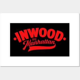 Minimalist Inwood Manhattan NYC Logo Design for Stylish Apparel Posters and Art